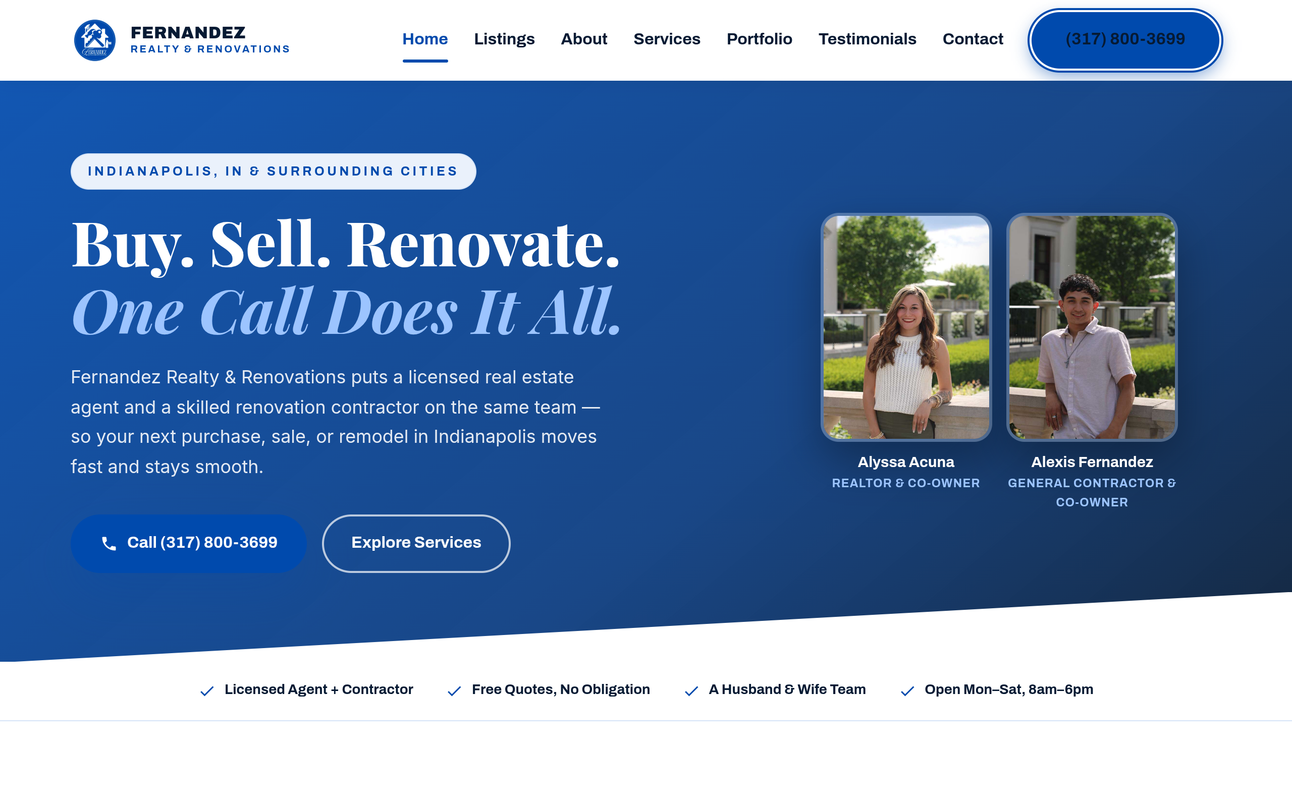 FZ Realty and Reno website